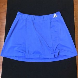 Adidas blue mini skirt.